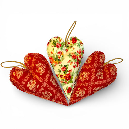 'Elodie' Hanging Heart Trio - Set of 3