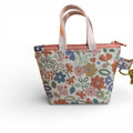 Pink Peach Floral Tiny Tote