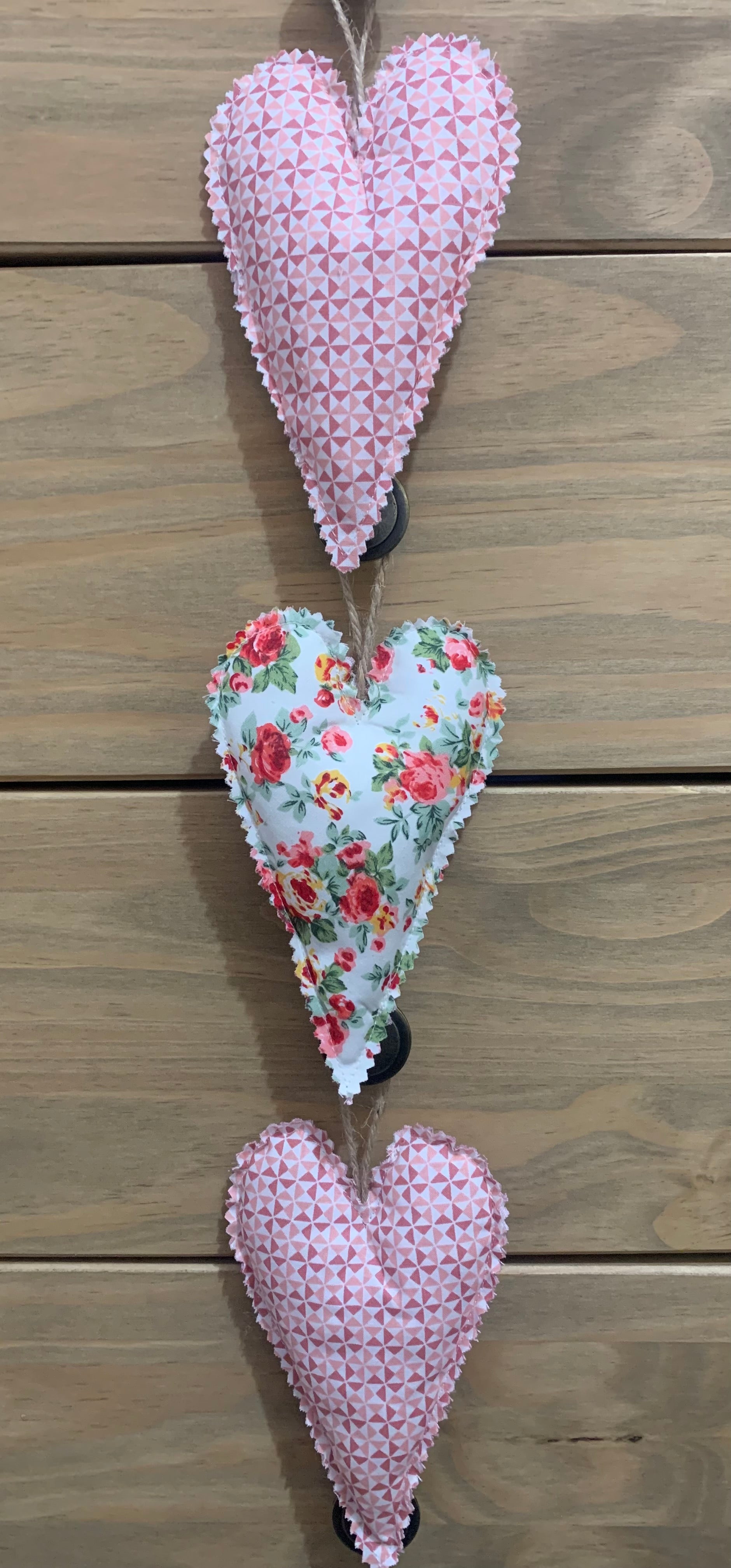 'Claire' Hanging Heart Trio - Set of 3