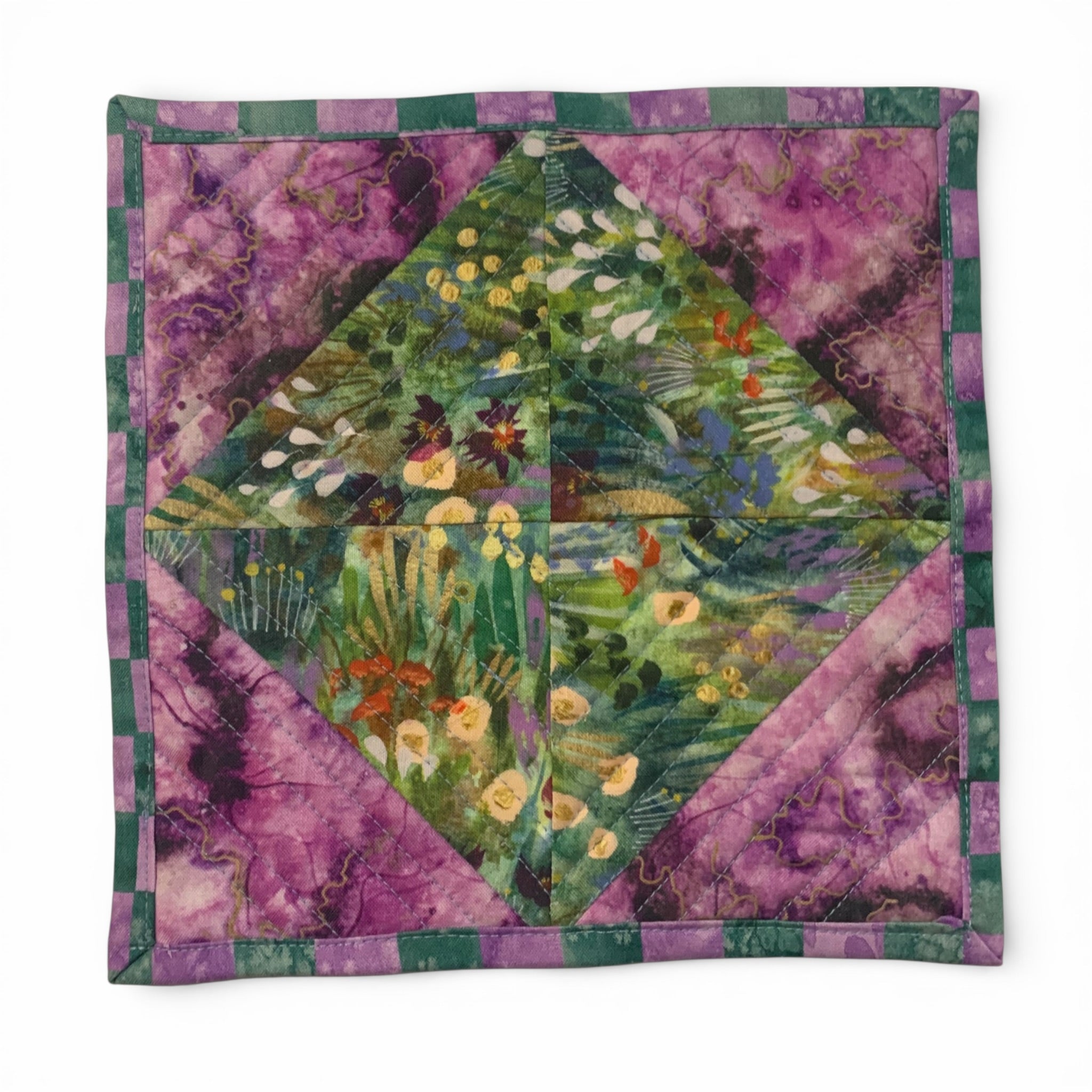 Mini Quilt - Heather Mosaic