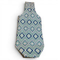Jade Diamonds Quilted Fabric Bottle Gift Bag