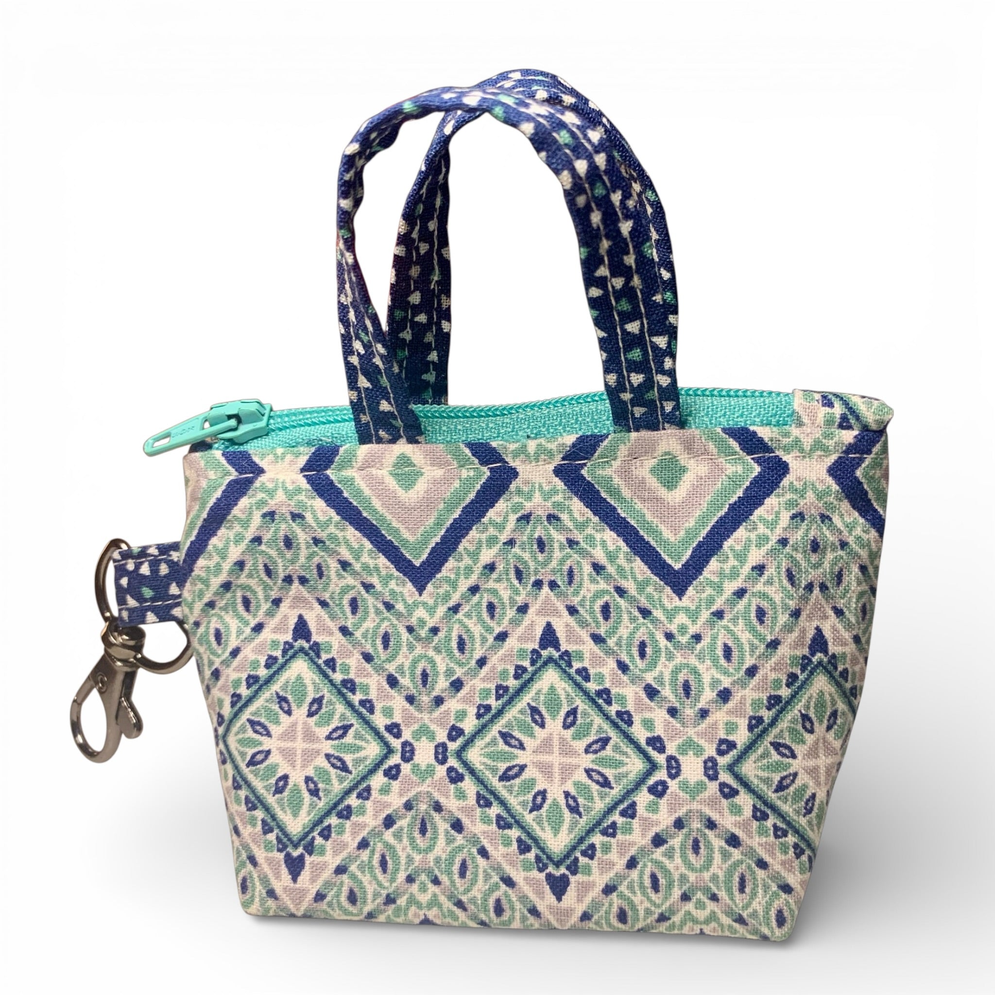 Blue Jade Diamonds Tiny Tote