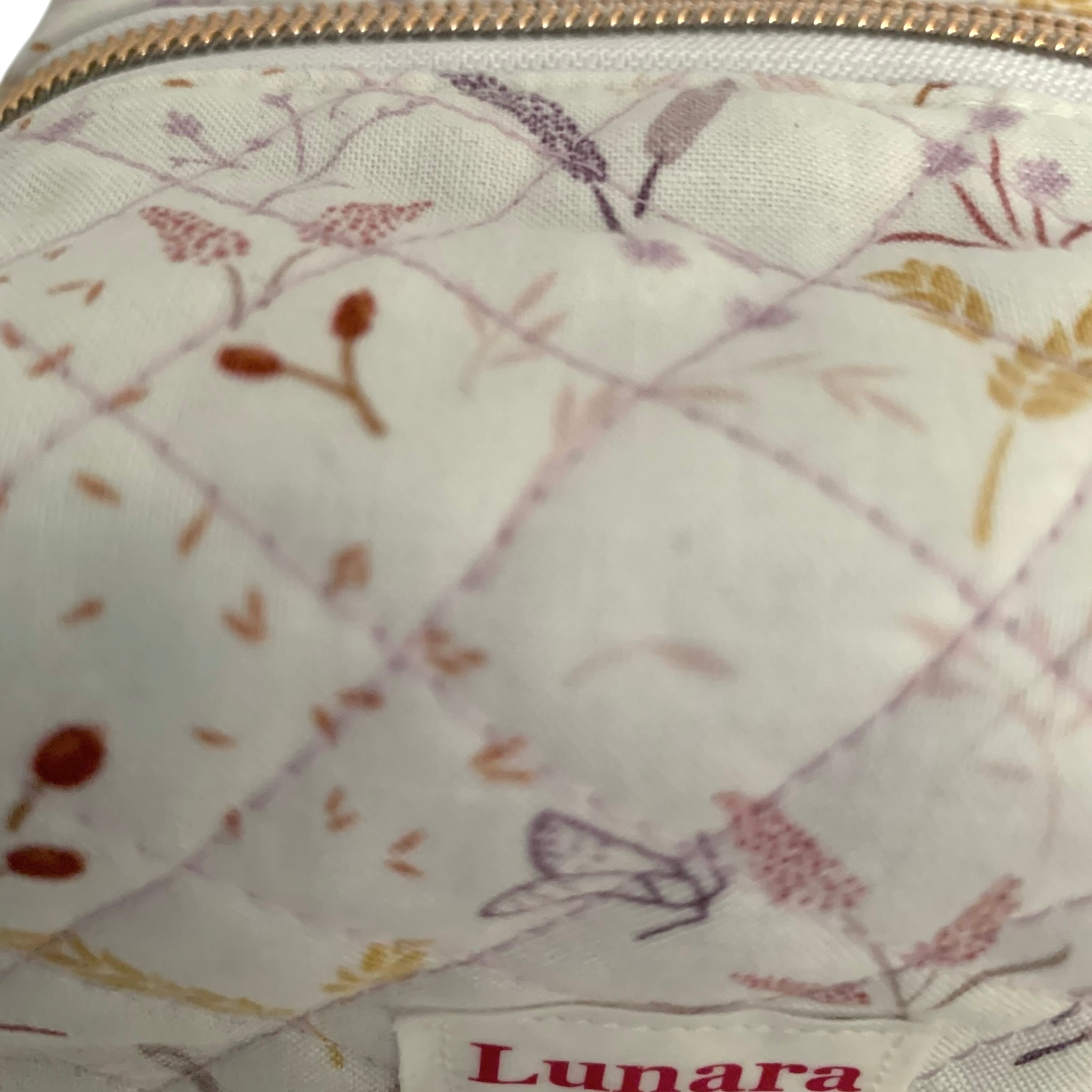 The Everyday Cube - Corn Meadow Mini Quilted Makeup Bag / Boxy Zip Pouch