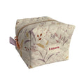 The Everyday Cube - Corn Meadow Mini Quilted Makeup Bag / Boxy Zip Pouch