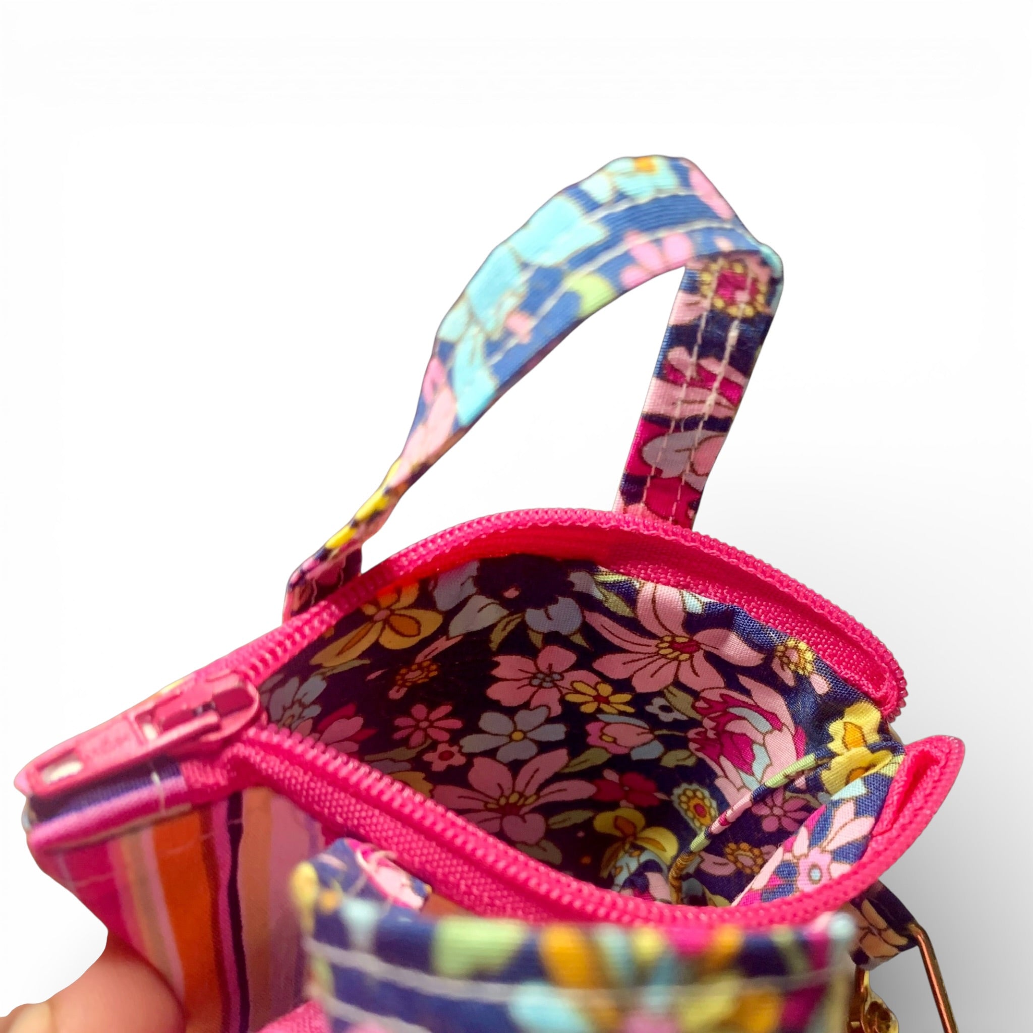 Hot Pink Stripes Tiny Tote