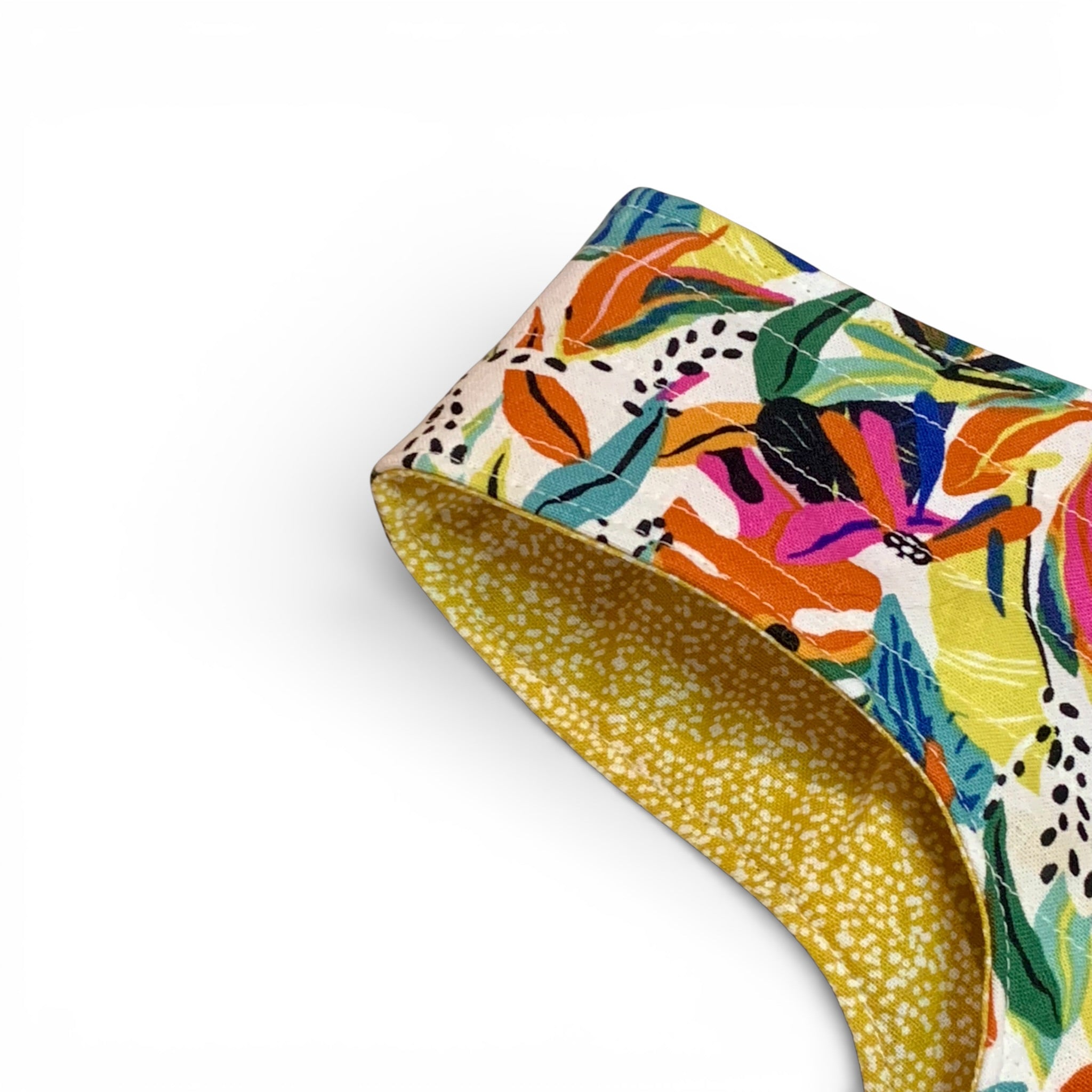 Bright Jungle Quilted Bottle Gift Bag