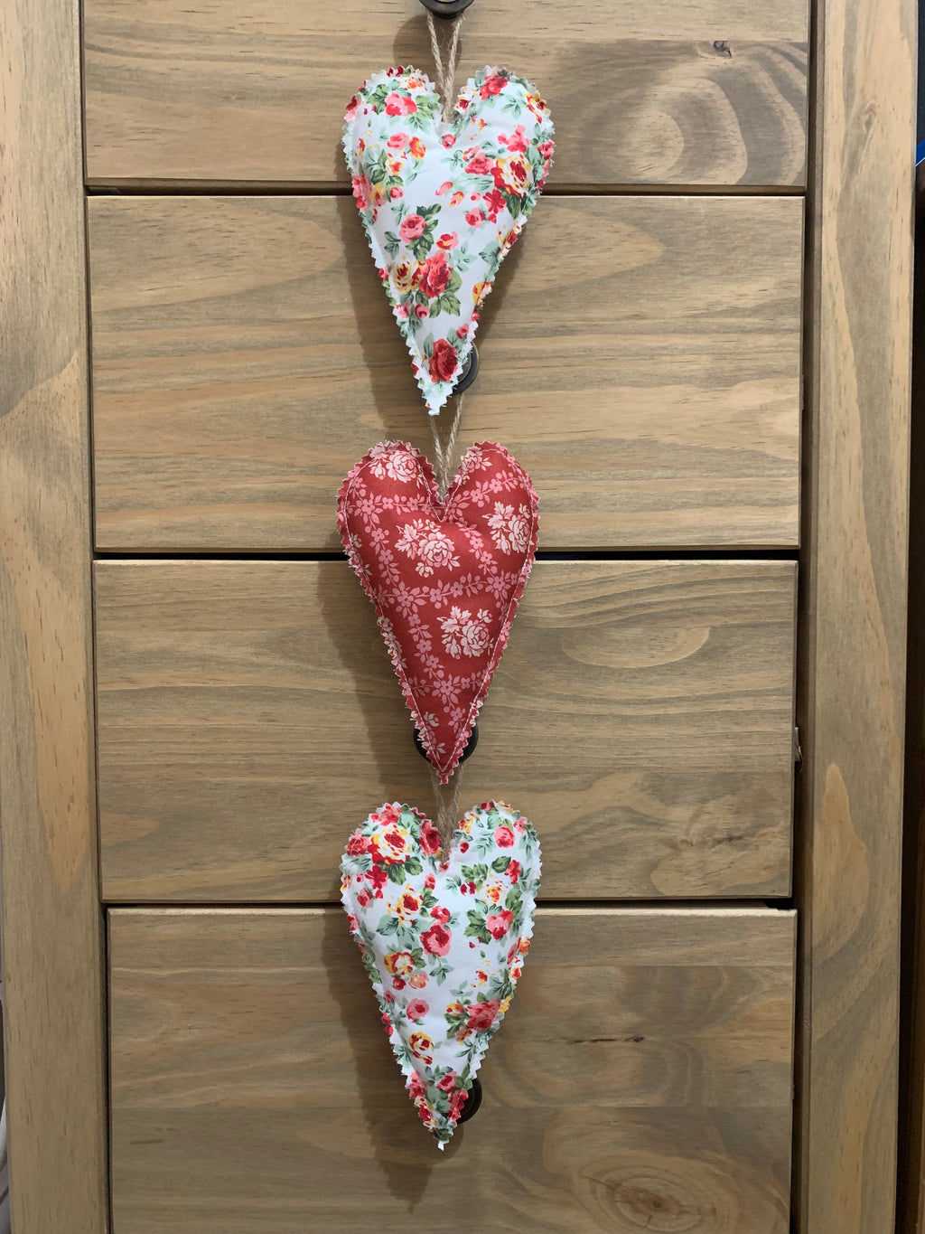 'Elodie' Hanging Heart Trio - Set of 3