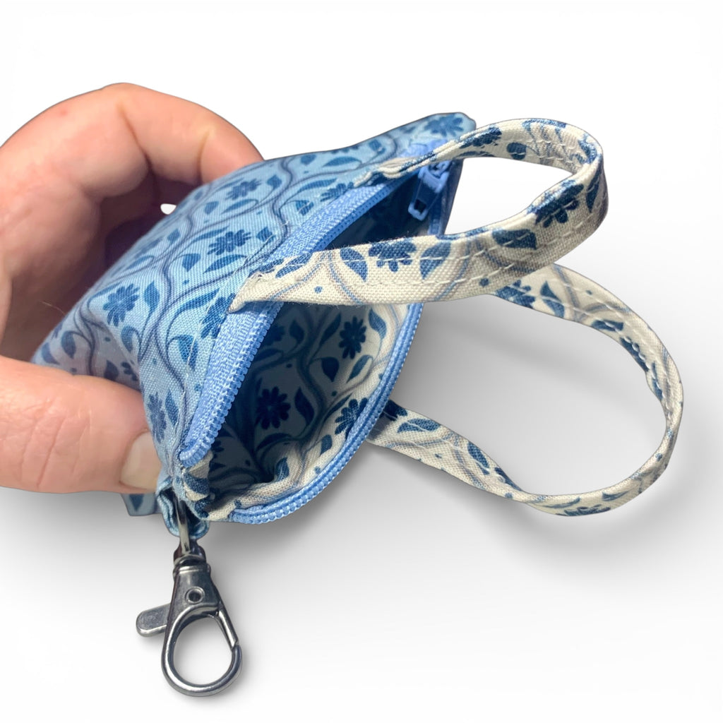 China Blue Floral Tiny Tote