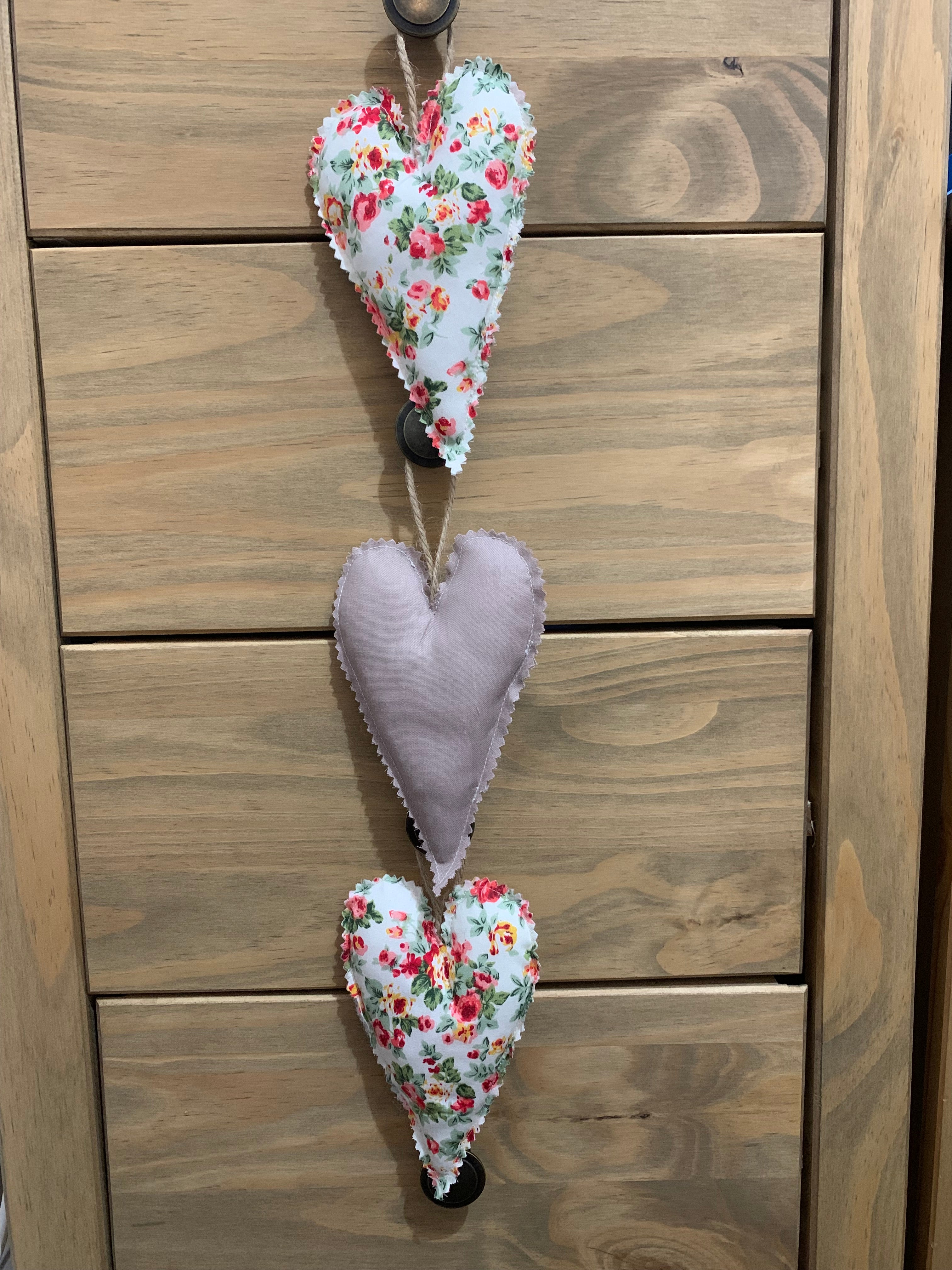 'Brigitte' Hanging Heart Trio - Set of 3