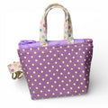 Aubergine Polka Dot Tiny Tote