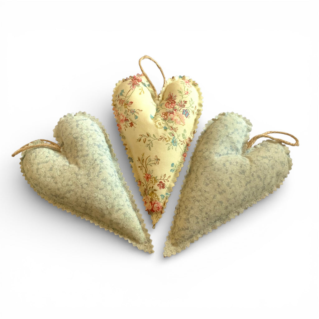 'Fleur' Hanging Heart Trio - Set of 3