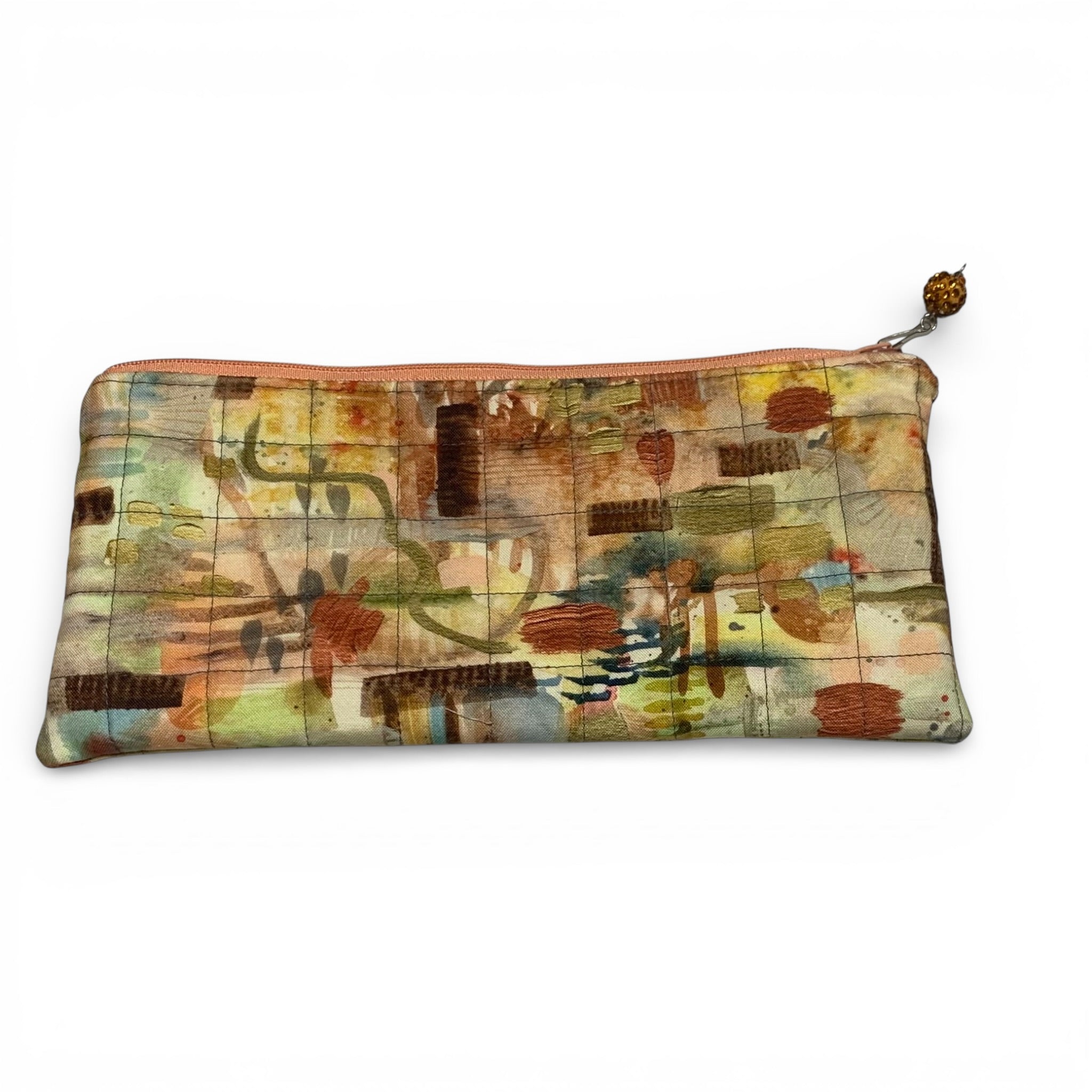 Nature's Graffiti Pencil & Glasses Case - Quilted Zip Pouch