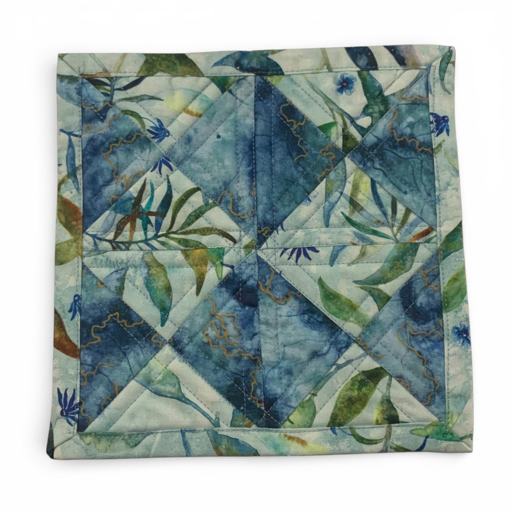 Mini Quilt - Lakeside Water