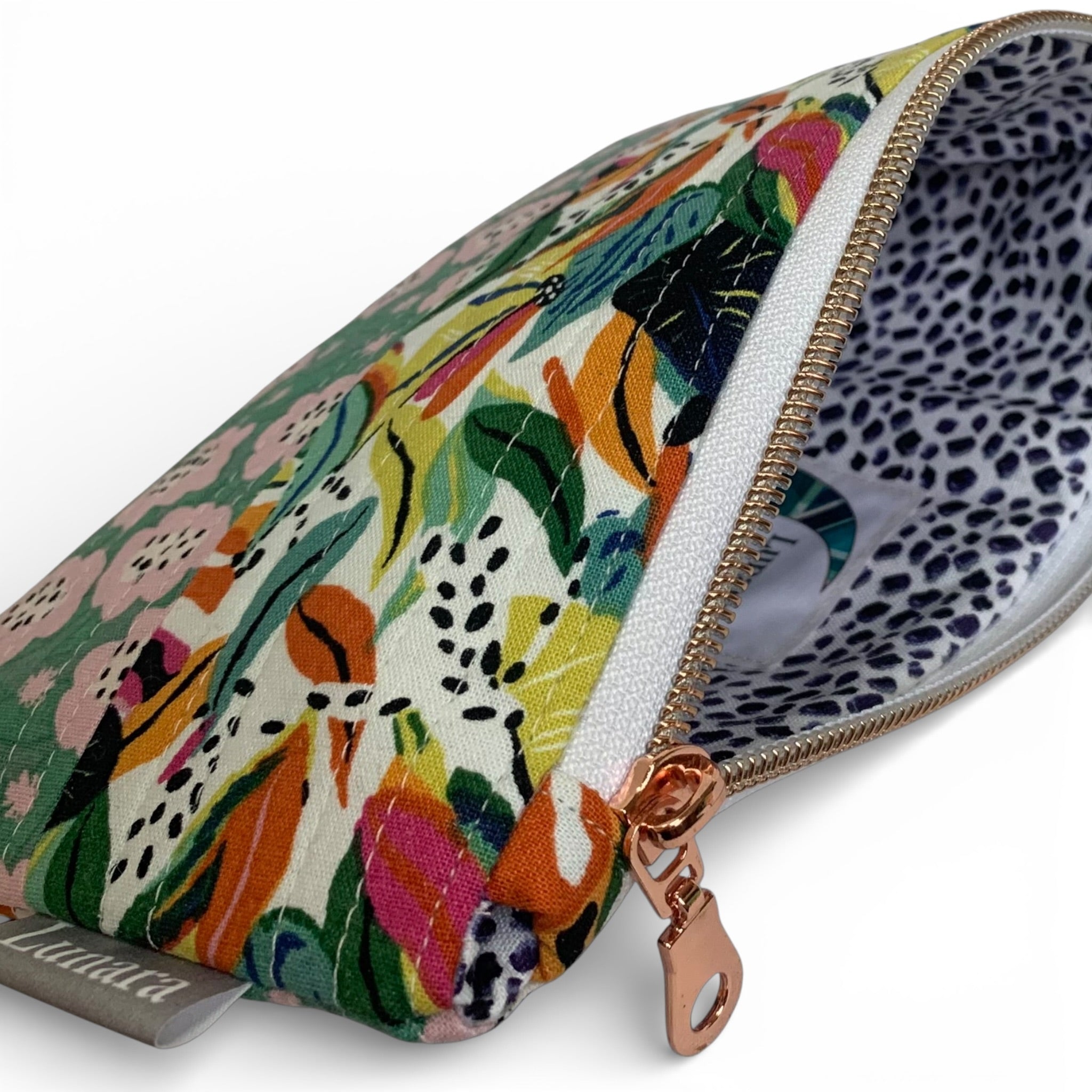 Jungle Clouds Quilted Makeup Pouch