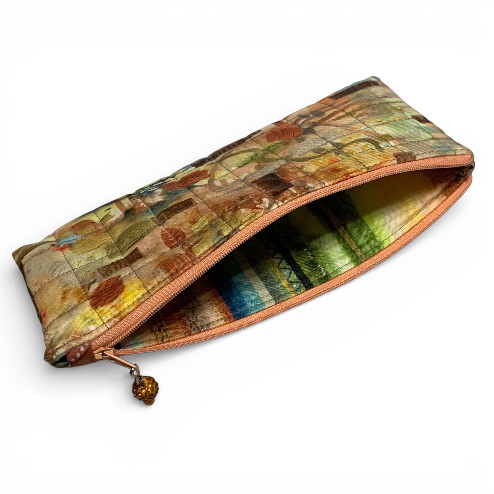 Nature's Graffiti Pencil & Glasses Case - Quilted Zip Pouch