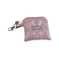 Lilac Hares Keychain Coin Pouch - Quilted Zip Pouch