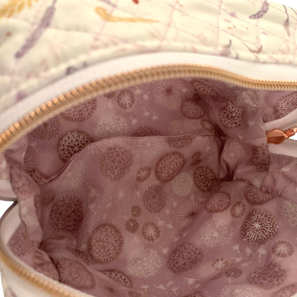 The Everyday Case - Corn Meadow Mini Quilted Makeup Bag / Boxy Zip Pouch