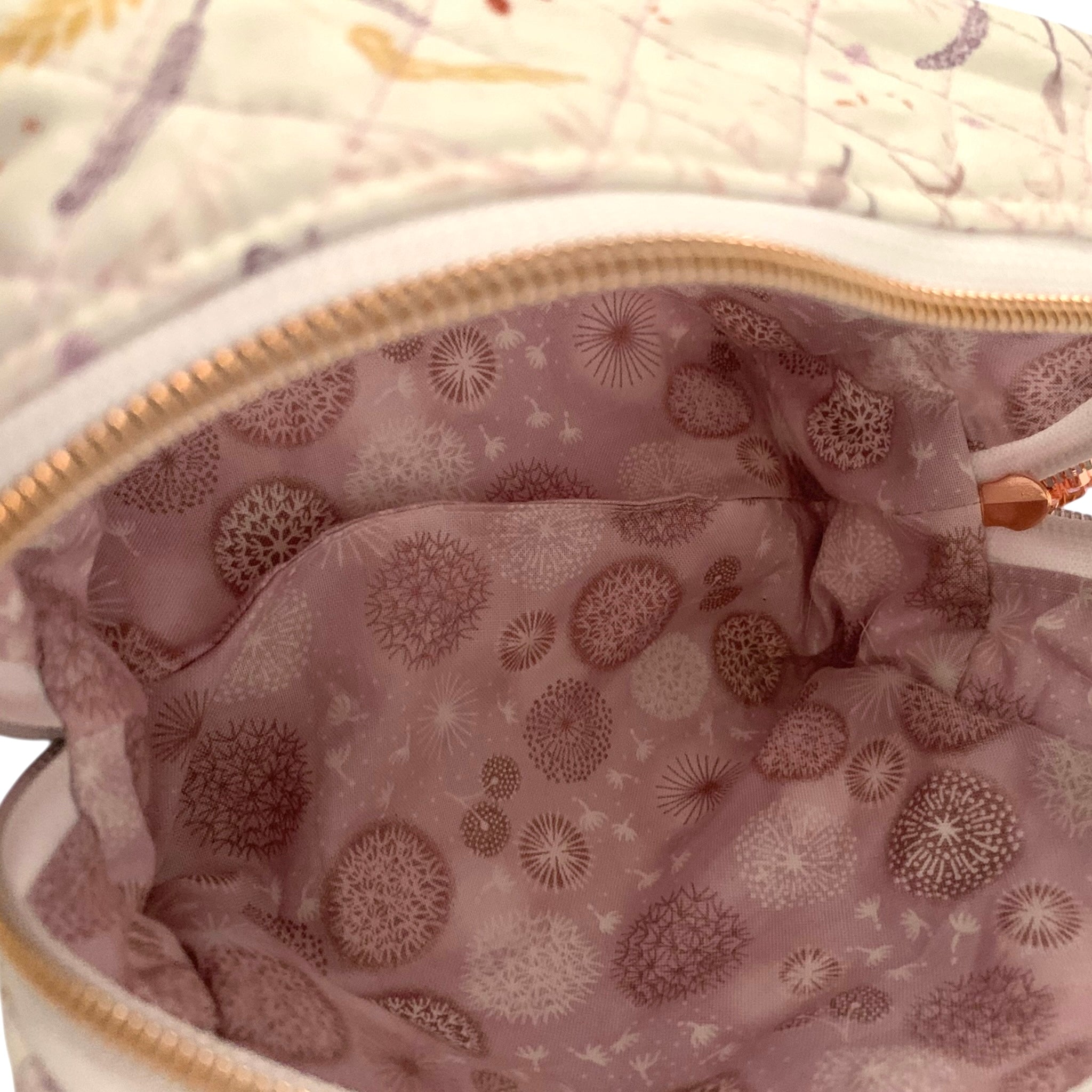 The Everyday Case - Corn Meadow Mini Quilted Makeup Bag / Boxy Zip Pouch