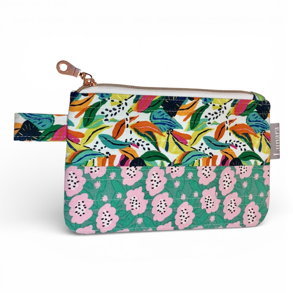 Jungle Clouds Quilted Makeup Pouch