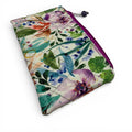 Lilac Floral Pencil & Glasses Case - Quilted Zip Pouch