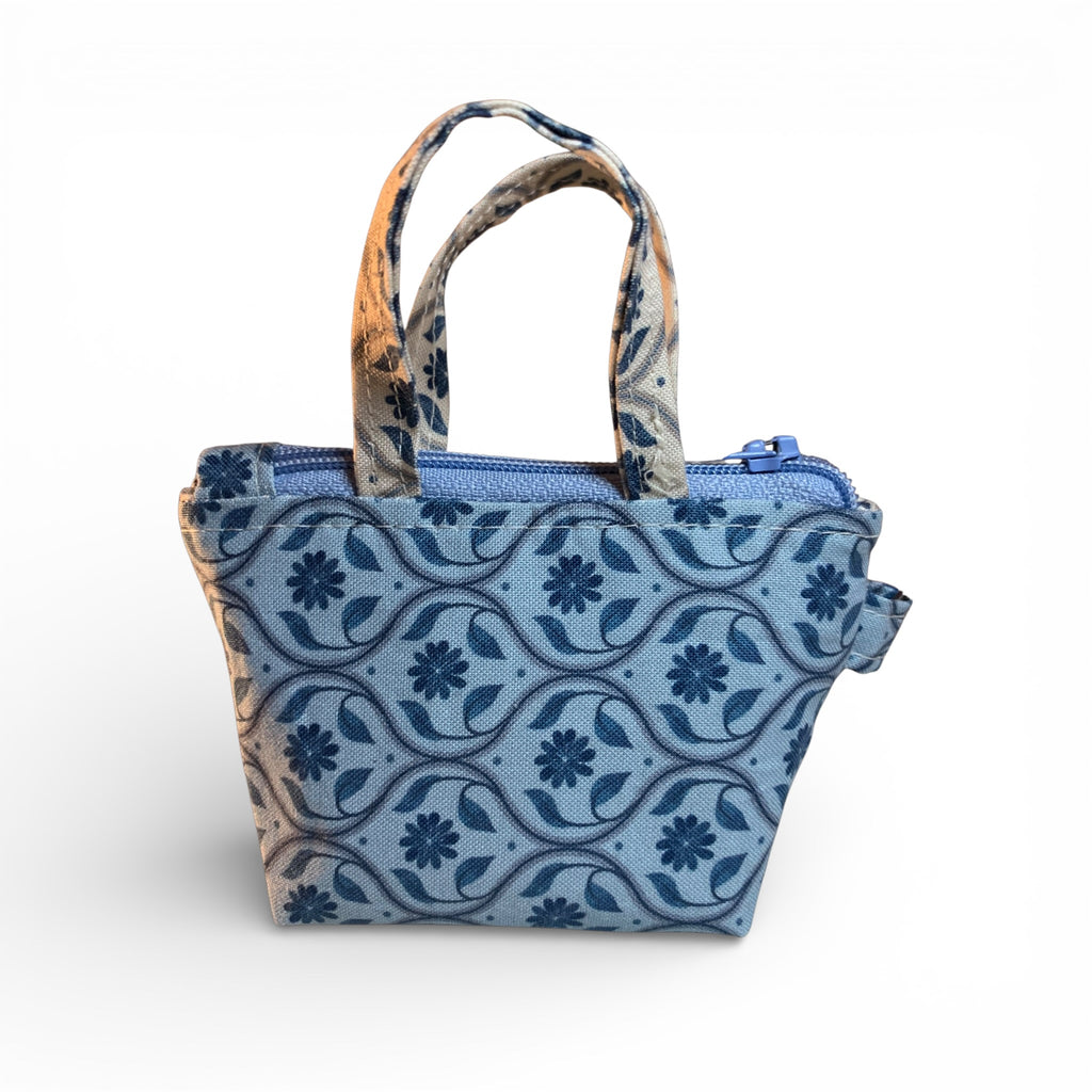 China Blue Floral Tiny Tote
