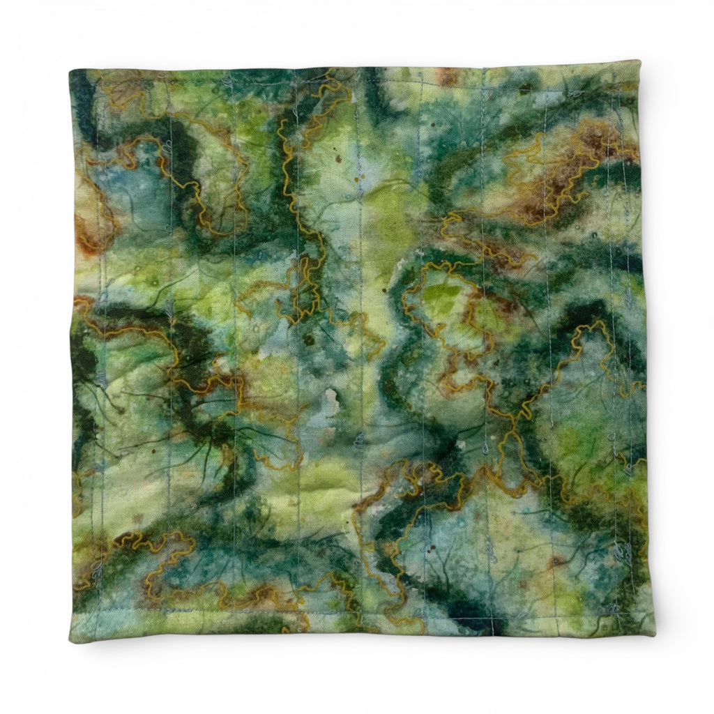 Mini Quilt - Night Garden Moss