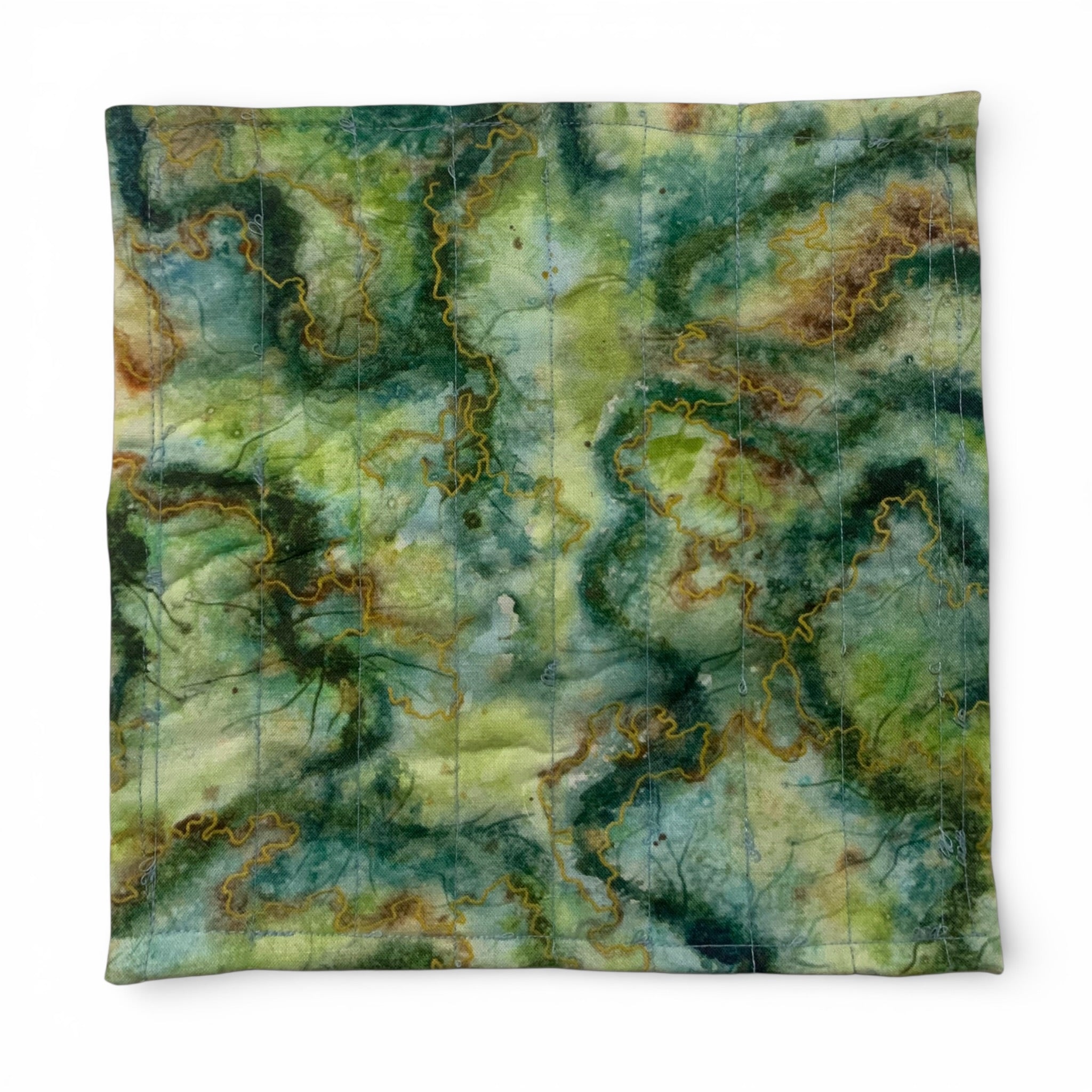 Mini Quilt - Night Garden Moss